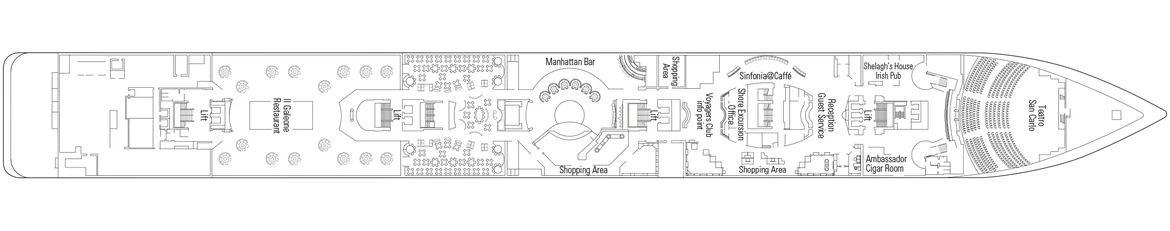 MSC Cruises MSC Sinfonia Deck 5