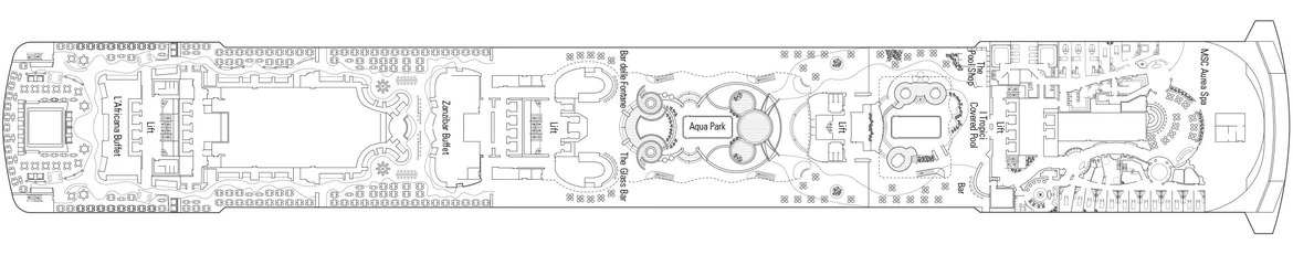 MSC Cruises MSC Fantasia Deck 14