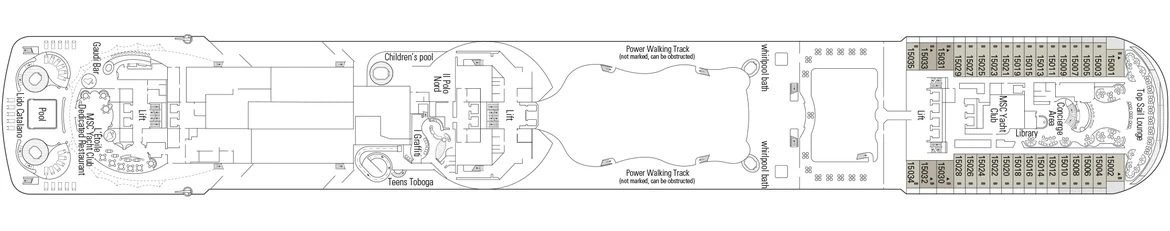 MSC Cruises MSC Fantasia Deck 15