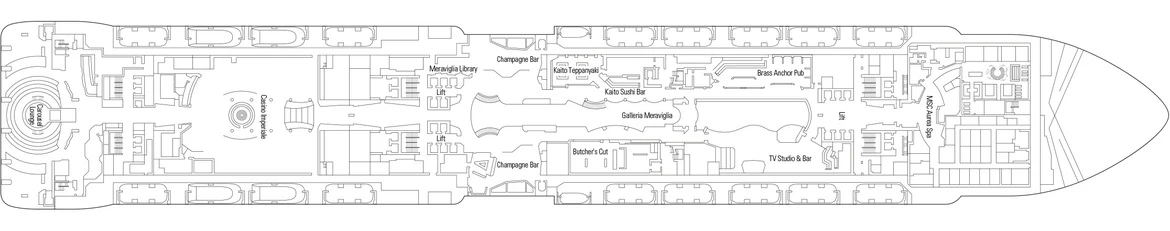 MSC Cruises MSC Meraviglia Deck 7