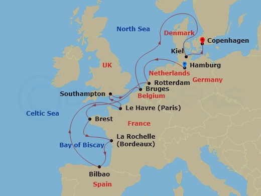 hamburg to copenhagen cruise MSC Euribia