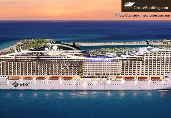 The MSC World America begins sales in April 2025, sailing from Miami