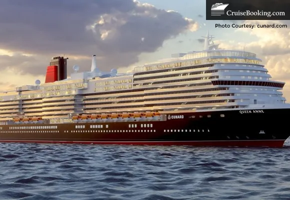 The Queen Anne float launches on Cunard