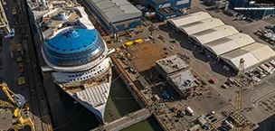 Royal Caribbean’s Hero of the Seas Reaches Float-Out Milestone
